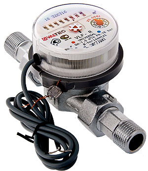 Счетчик универсальный VALTEC 1/2" импульсный до +90 
