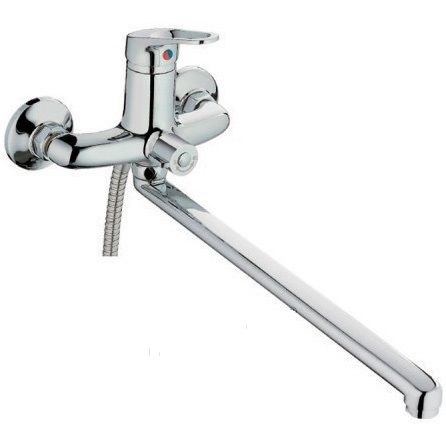 Смеситель ванна длинный излив F2213-К