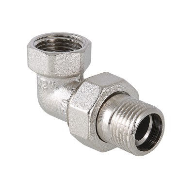 Сгон угловой VALTEC 3/4" никель