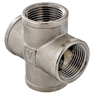 Крестовина VALTEC 1/2" никель