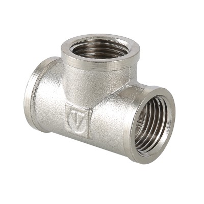 Тройник VALTEC В/В/В 1" никель (5/25)