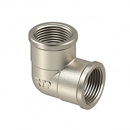 Угольник латунный   1/2" В/В (10/150)