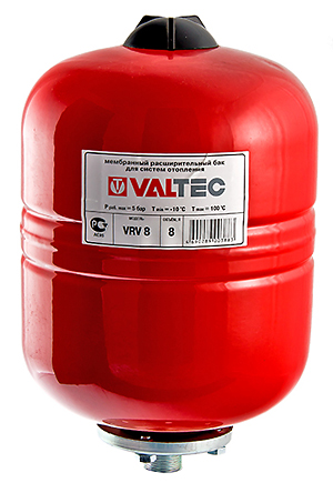 Расширительный бак VALTEC 12 л красный