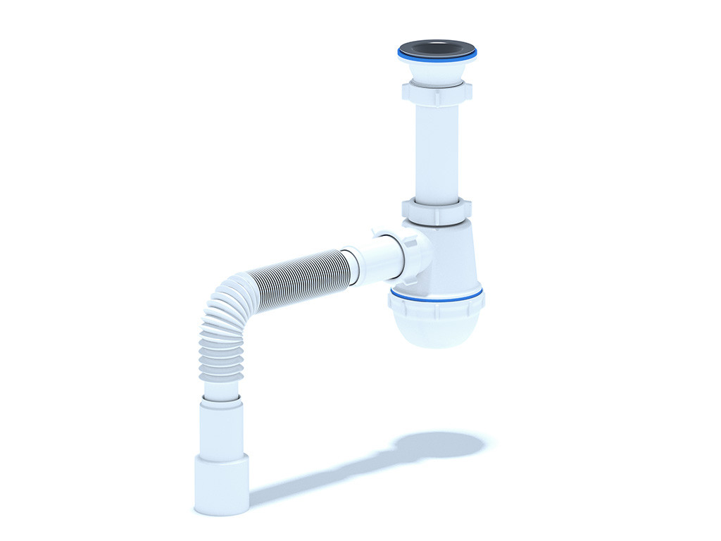 Сифон 1 1/2" х 40  с гибкой трубой 40х50 (C0115)